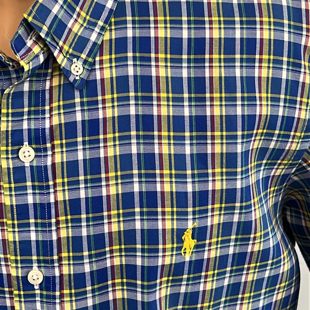 Ralph Lauren long sleeve button down collar shirt.  XL - Picture 4 of 7